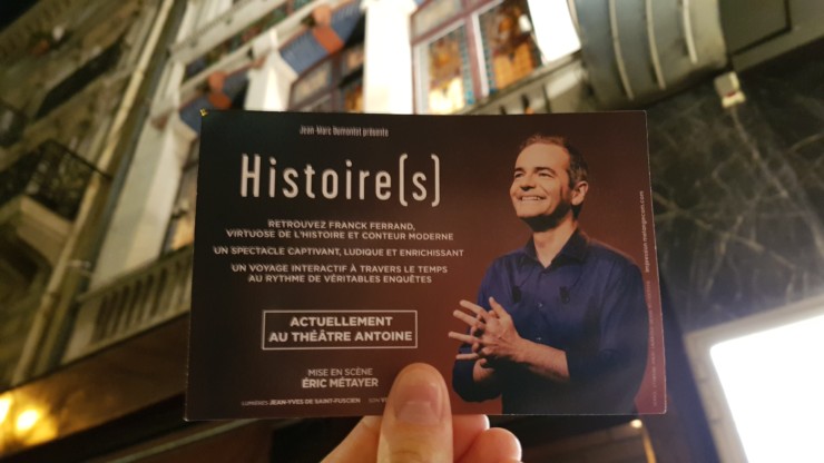 Spectacle “Histoire(s)” de Franck Ferrand